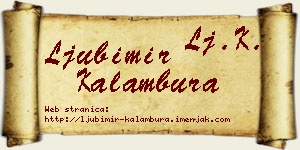 Ljubimir Kalambura vizit kartica
